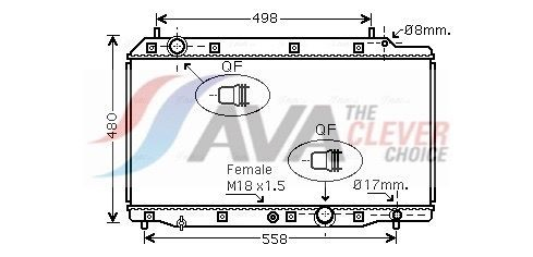 HD2215 AVA Радіатор охолодження двигуна